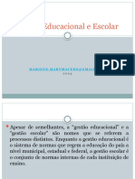 Gestão Escolar e Avaliação Educacional