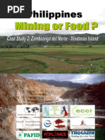 Mining or Food? Case Study 2: Copper and Gold Mining Zamboanga Del Norte - Mindanao Island