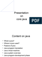 Presentation On Java Preety