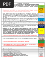 Table of Contents Infokit