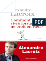 Comment Vivre Lorsqu - On Ne Croi - Inconnu (E)