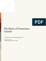 ID 2430452.1 The Basics of Transaction Console v3.2