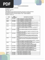 Ficha de Acompanhamento