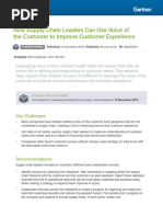 How Supply Chain Leaders Can Use Voice of The Customer To Improve Customer Experience