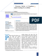 Processes Review of Propylene Production by Catalytic Cracking of C4-C8 Olefins