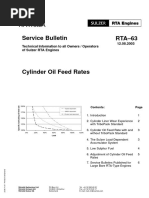 RTA-63 Cylinder Oil Feed Rates