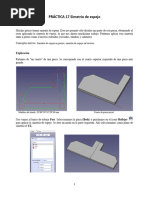 Prácticas FreeCAD 17 - Simetría de Espejo