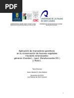 Aplicación de Marcadores Genéticos en La Conservación de Taxones Vegetales Insulares Amenazados: Géneros Crambe L. (Sect. Dendrocrambe DC.) y Ruta L