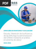 Estudio Medición de La Eficiencia de Las EPS Bajo La Administración Del OTASS Mediante El Análisis Envolvente de Datos