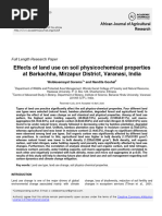 Effects of Land Use On Soil Physicochemical Properties