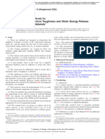 Standard Test Methods For Plane-Strain Fracture Toughness and Strain Energy Release Rate of Plastic Materials