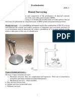 Dental Surveying: Prosthodontics Lec 3 .د ماسح