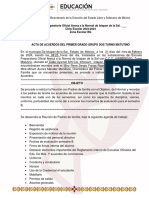 Acta de Acuerdos Del Primero Dos TM