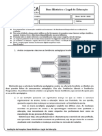 Avaliação de Pesquisa - Base Histórica e Legal Da Educação