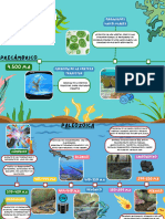 Gráfico de Línea de Tiempo Timeline Doodle Multicolor