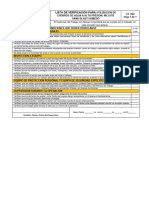 Lista de Verificación-022 para Utilizacion de Chorros de Agua A Alta Presion