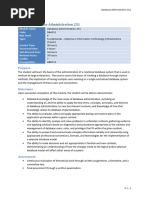 Database Administration 251 DBA251