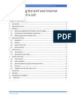 Determining The Emf and Internal Resista