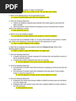 Quiz 3 Conditions of Employment