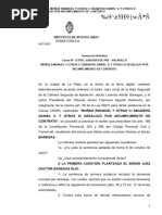 Causa 133593. Demanda. Requisitos. Teoría de La Sustanciacion.