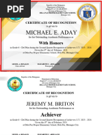 Award Certificates Templates