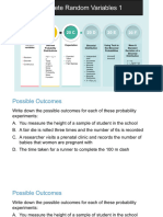 1 Discrete Random Variable Probability Distributions 1