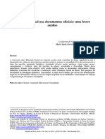 CERQUEIRA, C. O., MENDES, N. P. L - Educação Sexual Nos Documentos Oficiais Uma Breve Análise