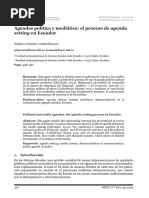 Chavero - Ramos - 2020 Agenda Pública y Política Ecuador