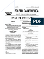 MZ Government Gazette Series I Supplement No 10 Dated 2008-12-30 No 52