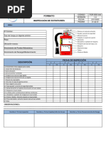 FOR-SSO-030 Inspección de Extintores