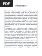 Role of Al in Drug Discivery