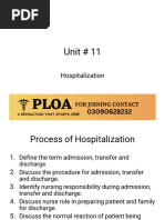 Unit 11. Hospitalization - by Ploa