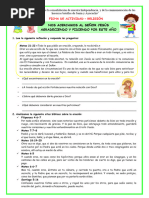 Ficha-Juev-Reli-Nos Acercamos Al Señor Jesus Agradeciendo y Pidiendo Por Este Año Escolar-Jezabel Camargo-Único Contacto-978387435