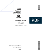 TM1044 John Deere 2020 Tractor Technical Manual