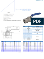 Specifications Ball Valves