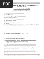 Annex ZG Project Supervision Report Form During Construction