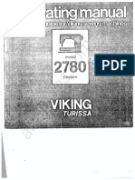 Husqvarna/Viking Turissa 2780 Sewing Machine Instruction Manual