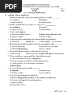 VI Geography LN 3 & 4 MCQs