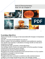 CMY 117 - Theme 9 - Thermochemistry (Thermodynamics)