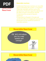 Reversible Reactions