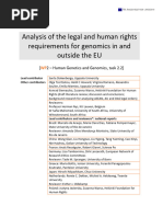 Analaysis of Legal and Human Rights Requirements