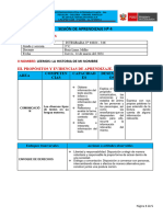 Sesión de Aprendizaje Nuevo Esquema #4 - 2