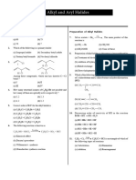 Alkyl and Aryl Halides Sheet