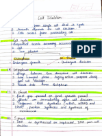 Cell Division 11th Sci Notes