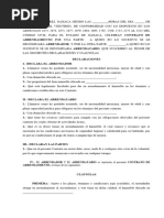 Contrato de Arrendamiento.