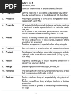 Core dSAT Vocabulary - Set 4