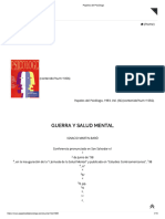 Guerra y Salud Mental. Baró