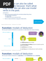 Grammar B2+ - 5 Modals in The Past