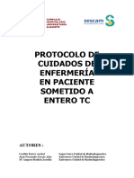 Protocolo de Cuidados de Enfermería en Paciente Sometido A Entero TC