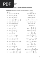 Tarea 1. Derivadas Algebraicas y Polinomiales